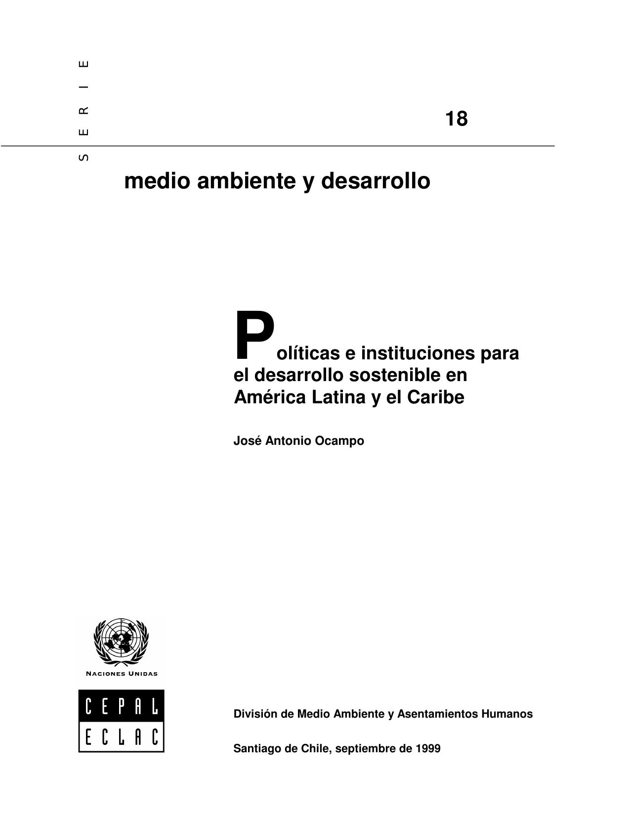 Políticas e instituciones para el desarrollo sostenible en América Latina y el Caribe